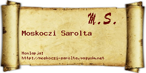 Moskoczi Sarolta névjegykártya