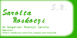 sarolta moskoczi business card